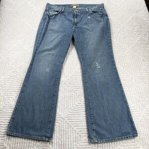 Vintage Old Navy Jeans Womens 16 Short Low Rise Bootcut Denim Wide Leg Retro Y2K